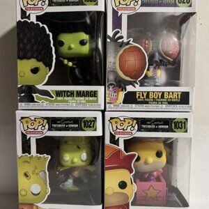 Funko Pop! Lot: IOB The Simpsons Treehouse of Horror Funko Pop 4 units